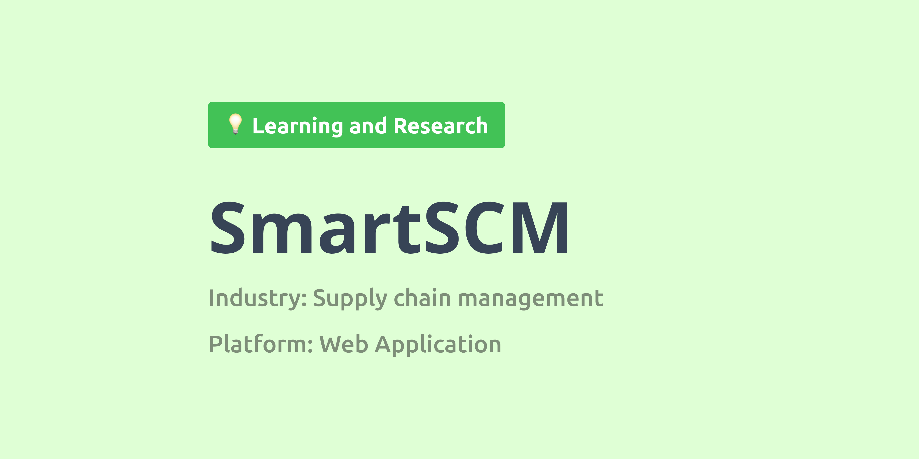 Smart SCM